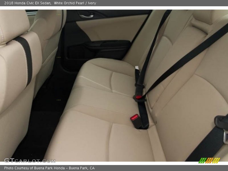 White Orchid Pearl / Ivory 2018 Honda Civic EX Sedan