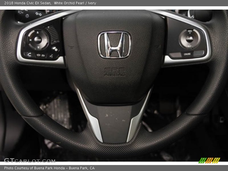White Orchid Pearl / Ivory 2018 Honda Civic EX Sedan