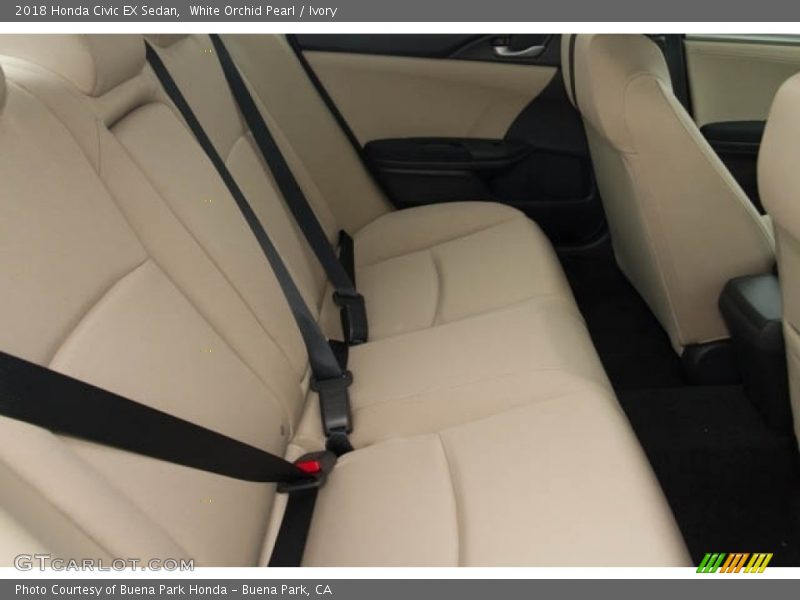 White Orchid Pearl / Ivory 2018 Honda Civic EX Sedan