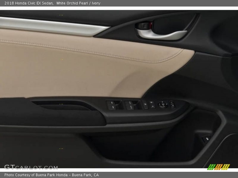 White Orchid Pearl / Ivory 2018 Honda Civic EX Sedan