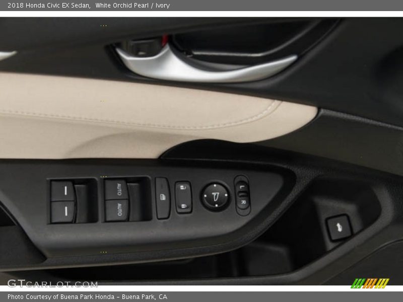 White Orchid Pearl / Ivory 2018 Honda Civic EX Sedan