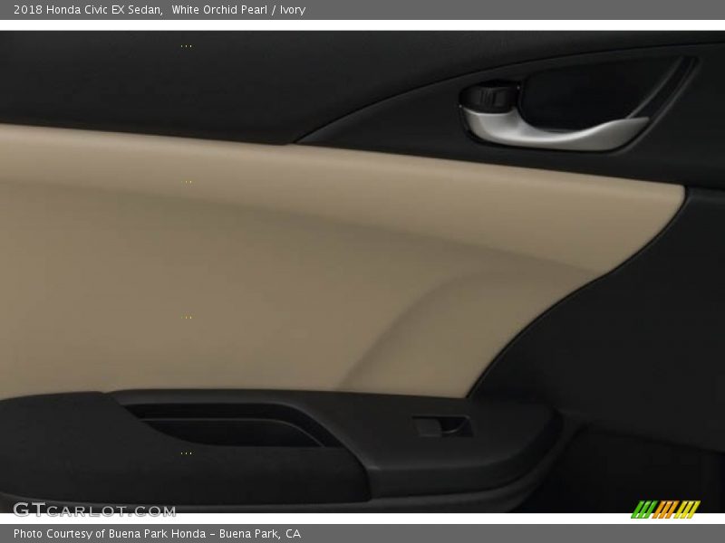 White Orchid Pearl / Ivory 2018 Honda Civic EX Sedan