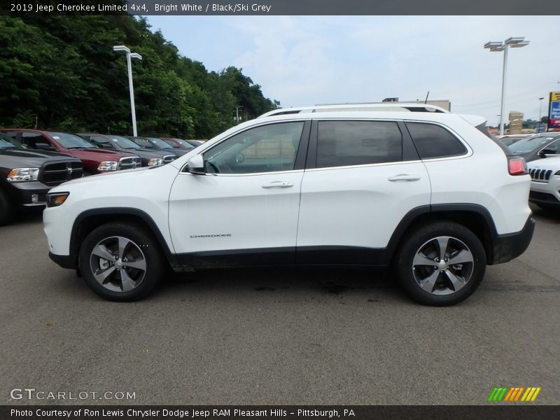 Bright White / Black/Ski Grey 2019 Jeep Cherokee Limited 4x4