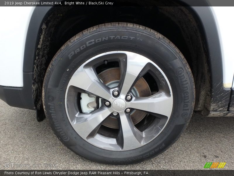 Bright White / Black/Ski Grey 2019 Jeep Cherokee Limited 4x4