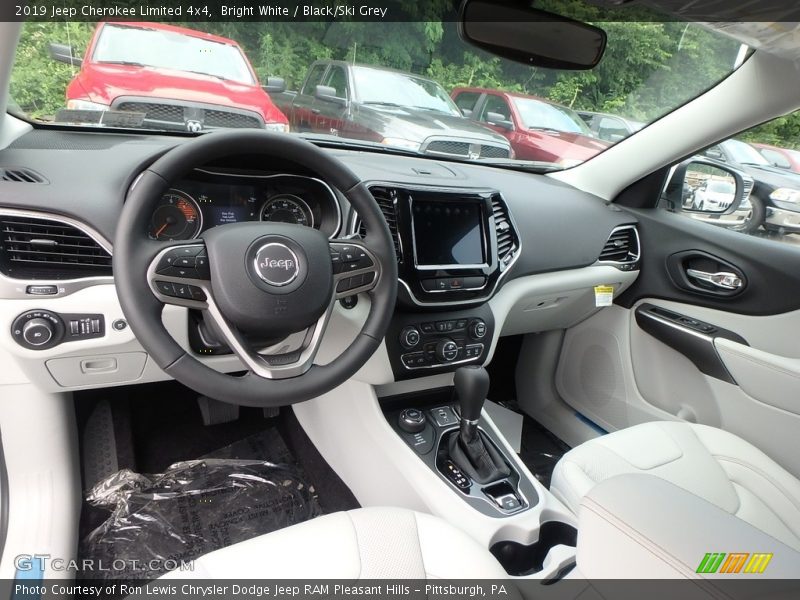 Bright White / Black/Ski Grey 2019 Jeep Cherokee Limited 4x4