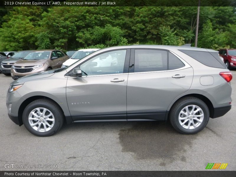 Pepperdust Metallic / Jet Black 2019 Chevrolet Equinox LT AWD