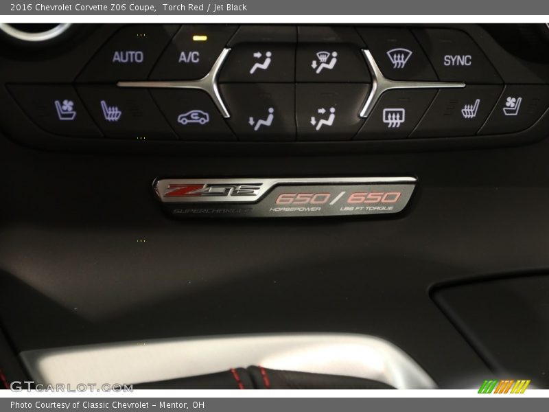 Torch Red / Jet Black 2016 Chevrolet Corvette Z06 Coupe