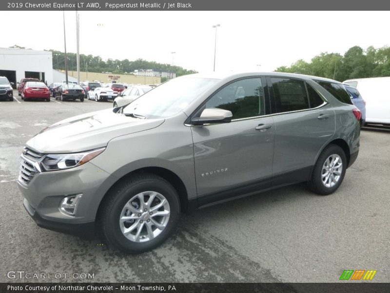 Pepperdust Metallic / Jet Black 2019 Chevrolet Equinox LT AWD