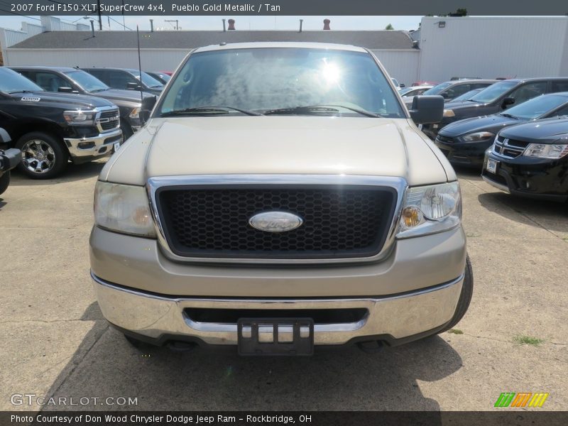 Pueblo Gold Metallic / Tan 2007 Ford F150 XLT SuperCrew 4x4