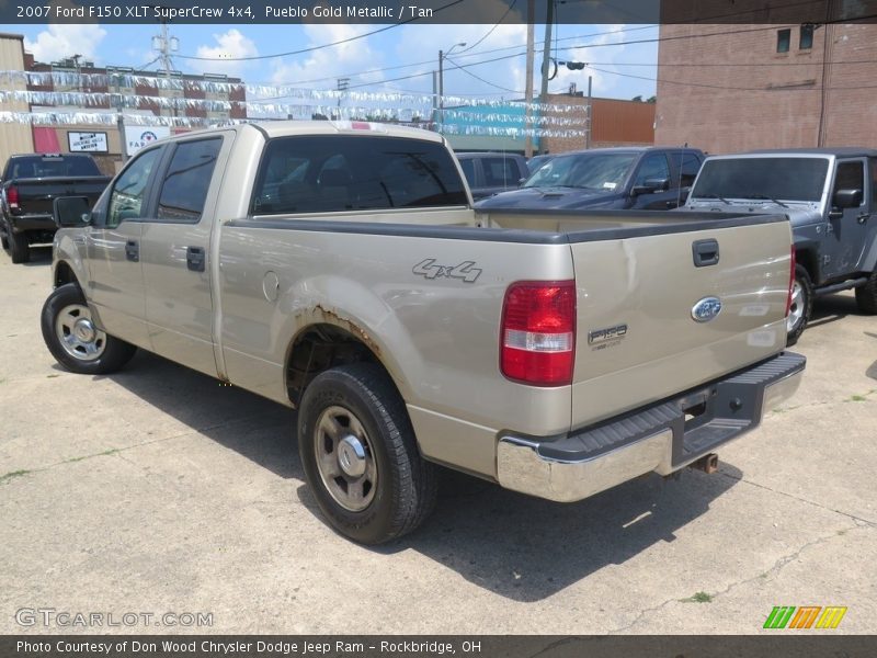 Pueblo Gold Metallic / Tan 2007 Ford F150 XLT SuperCrew 4x4