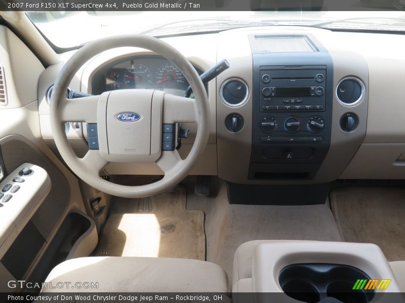 Pueblo Gold Metallic / Tan 2007 Ford F150 XLT SuperCrew 4x4