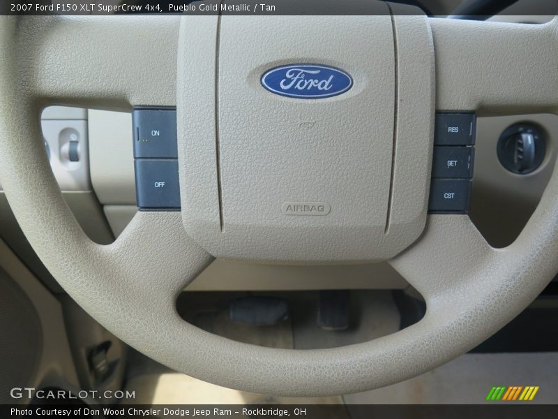 Pueblo Gold Metallic / Tan 2007 Ford F150 XLT SuperCrew 4x4