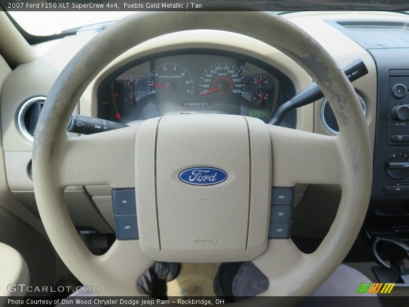 Pueblo Gold Metallic / Tan 2007 Ford F150 XLT SuperCrew 4x4
