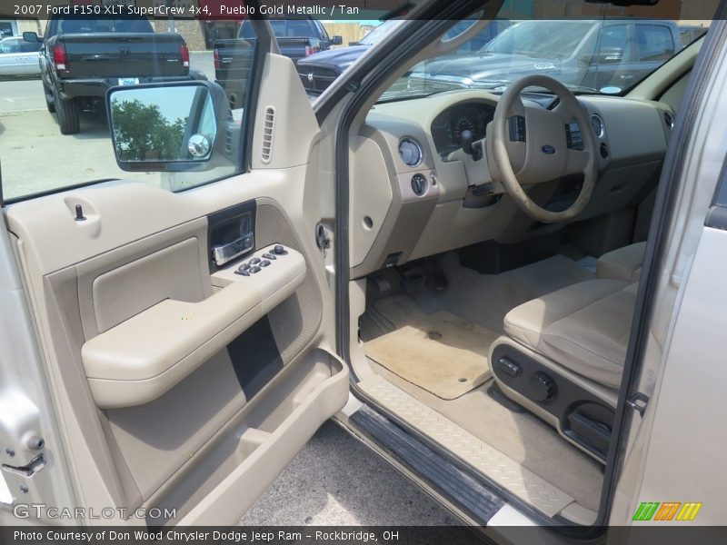 Pueblo Gold Metallic / Tan 2007 Ford F150 XLT SuperCrew 4x4