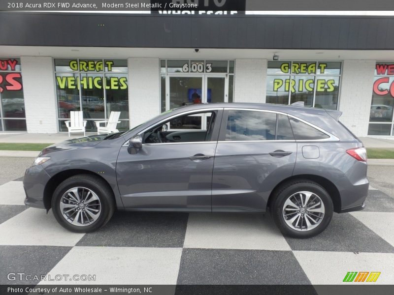 Modern Steel Metallic / Graystone 2018 Acura RDX FWD Advance