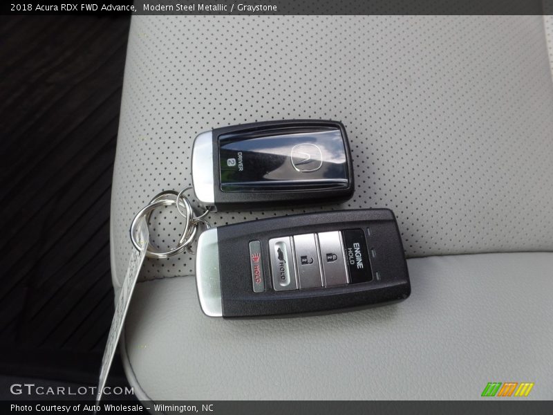 Modern Steel Metallic / Graystone 2018 Acura RDX FWD Advance