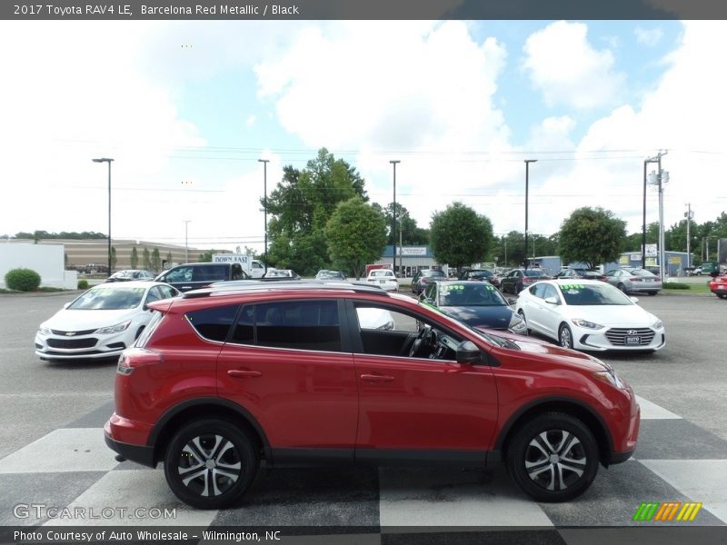 Barcelona Red Metallic / Black 2017 Toyota RAV4 LE