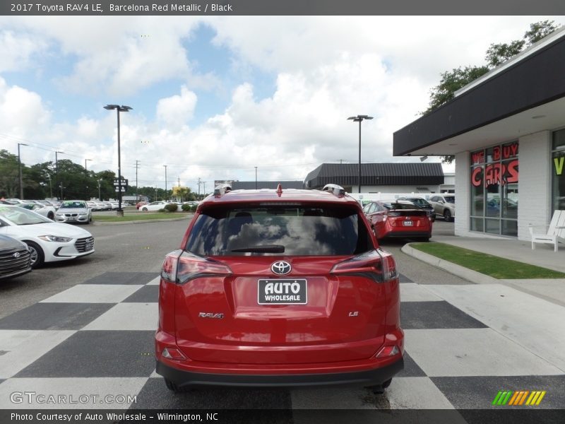 Barcelona Red Metallic / Black 2017 Toyota RAV4 LE