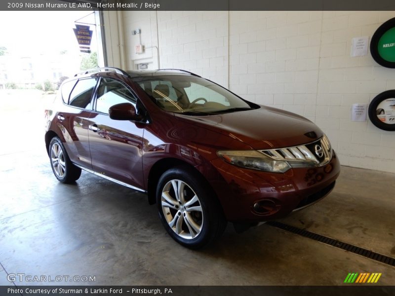Merlot Metallic / Beige 2009 Nissan Murano LE AWD