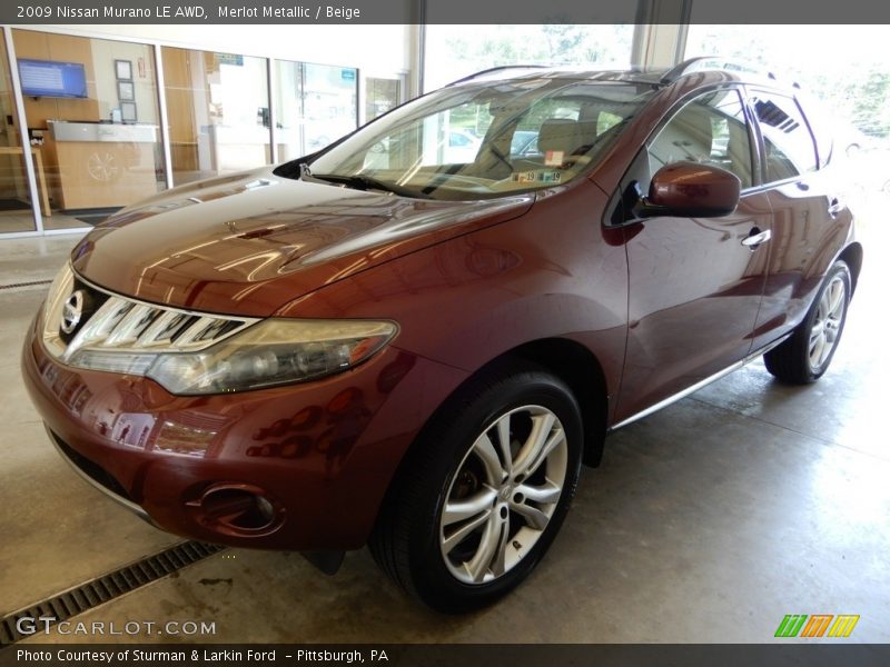 Merlot Metallic / Beige 2009 Nissan Murano LE AWD