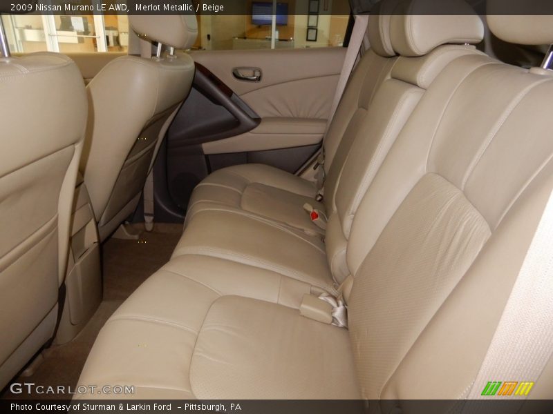 Merlot Metallic / Beige 2009 Nissan Murano LE AWD