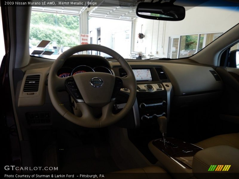 Merlot Metallic / Beige 2009 Nissan Murano LE AWD