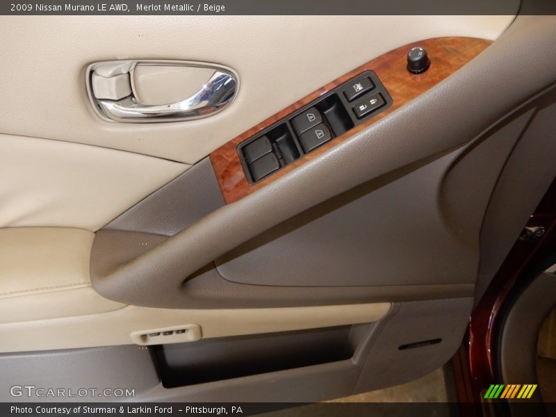 Merlot Metallic / Beige 2009 Nissan Murano LE AWD