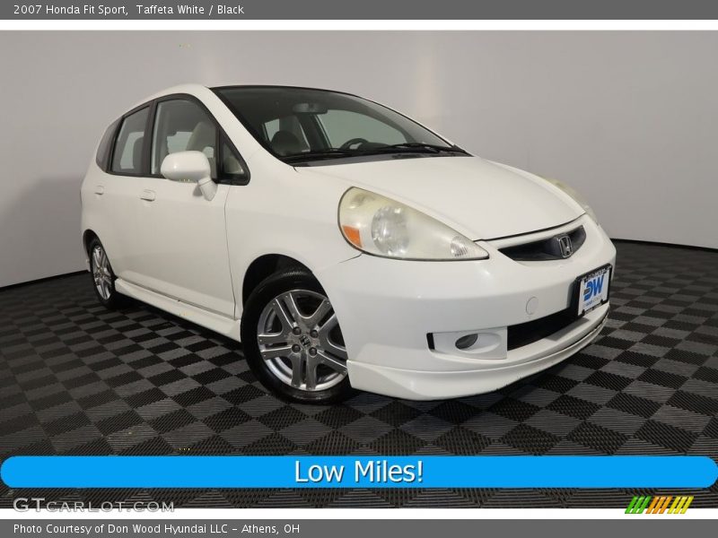 Taffeta White / Black 2007 Honda Fit Sport