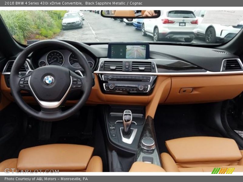 Black Sapphire Metallic / Cognac 2018 BMW 4 Series 430i xDrive Convertible