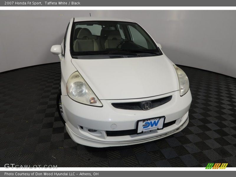 Taffeta White / Black 2007 Honda Fit Sport
