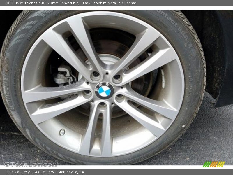 Black Sapphire Metallic / Cognac 2018 BMW 4 Series 430i xDrive Convertible