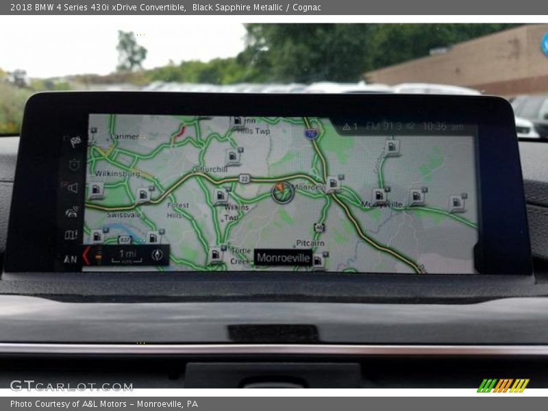 Black Sapphire Metallic / Cognac 2018 BMW 4 Series 430i xDrive Convertible
