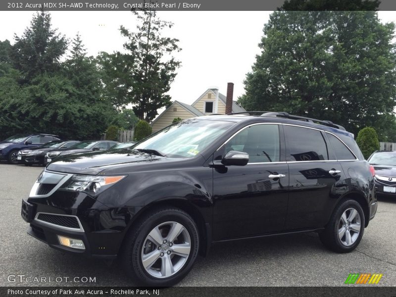 Crystal Black Pearl / Ebony 2012 Acura MDX SH-AWD Technology