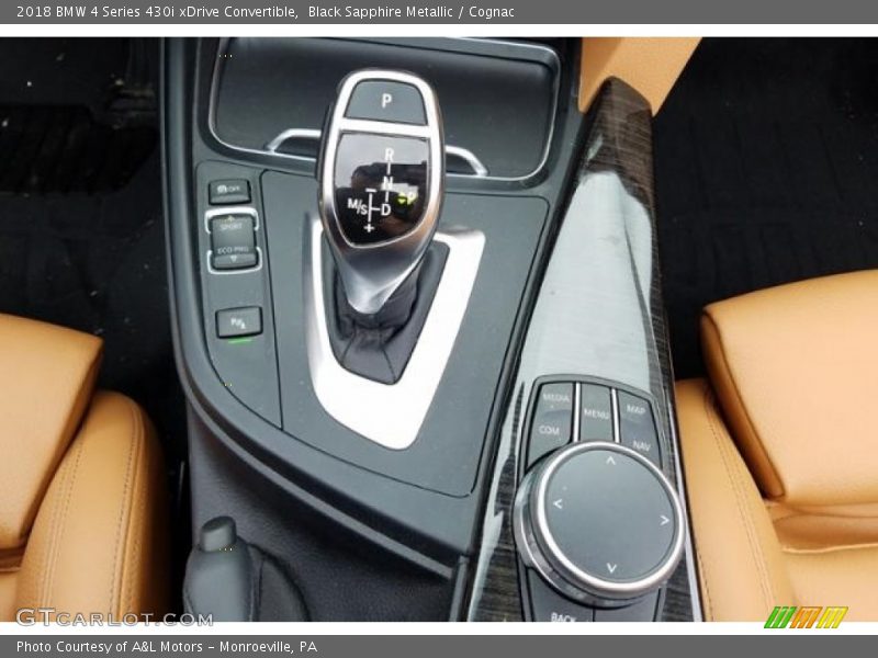 Black Sapphire Metallic / Cognac 2018 BMW 4 Series 430i xDrive Convertible
