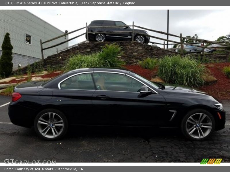 Black Sapphire Metallic / Cognac 2018 BMW 4 Series 430i xDrive Convertible