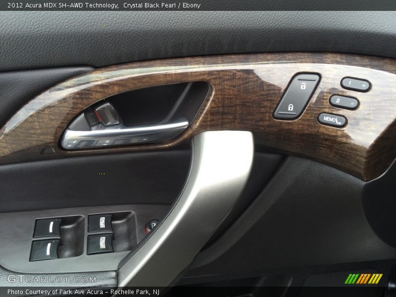 Crystal Black Pearl / Ebony 2012 Acura MDX SH-AWD Technology