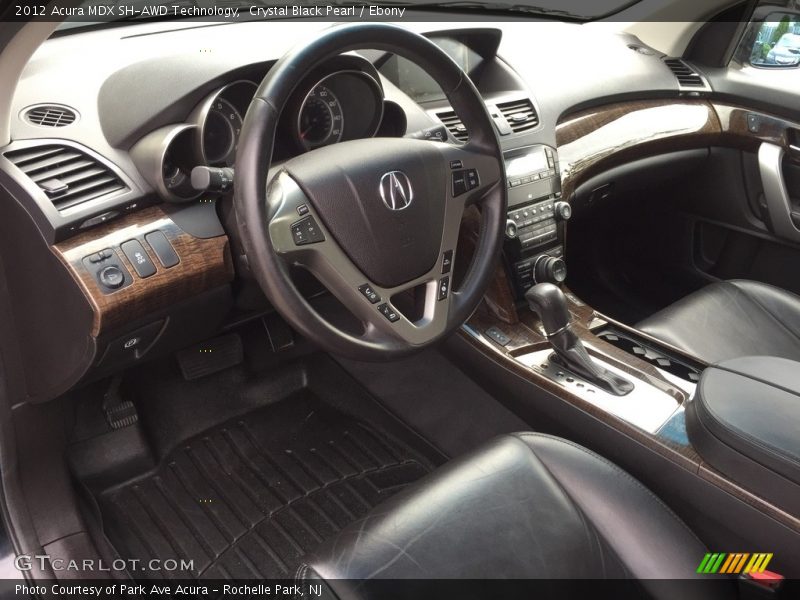 Crystal Black Pearl / Ebony 2012 Acura MDX SH-AWD Technology