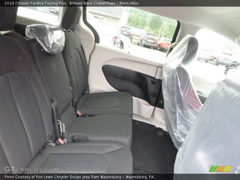 Brilliant Black Crystal Pearl / Black/Alloy 2018 Chrysler Pacifica Touring Plus