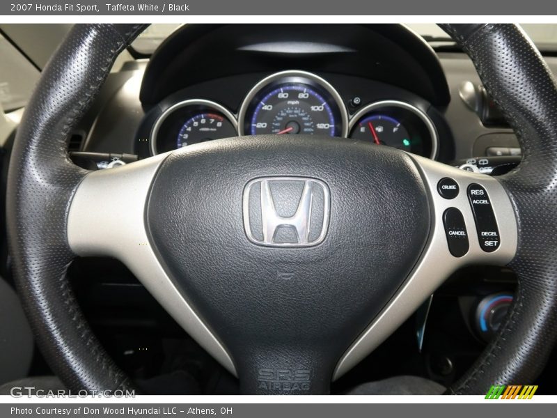 Taffeta White / Black 2007 Honda Fit Sport