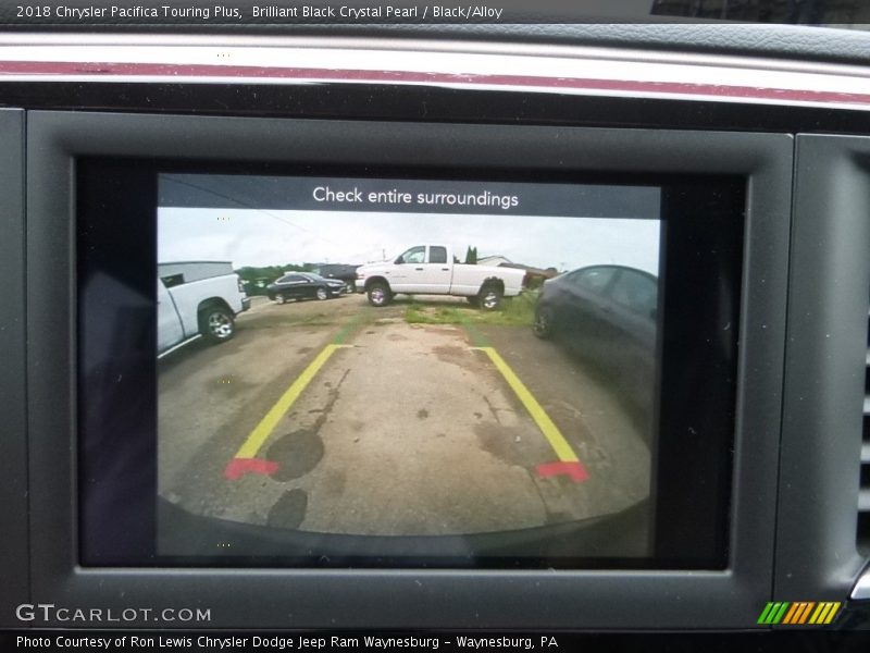 Brilliant Black Crystal Pearl / Black/Alloy 2018 Chrysler Pacifica Touring Plus