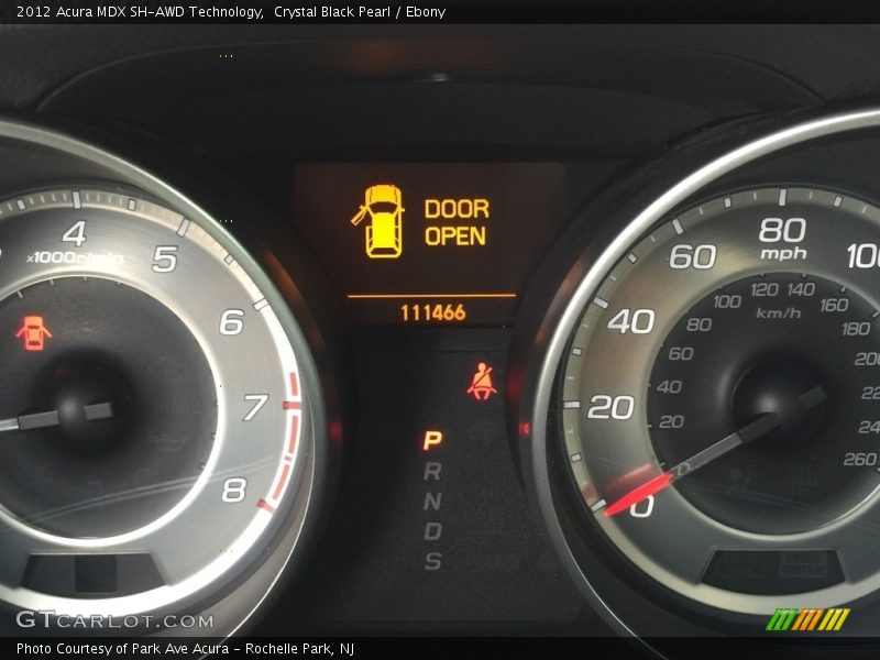 Crystal Black Pearl / Ebony 2012 Acura MDX SH-AWD Technology