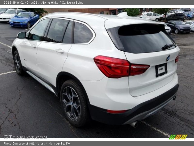 Alpine White / Canberra Beige 2018 BMW X1 xDrive28i
