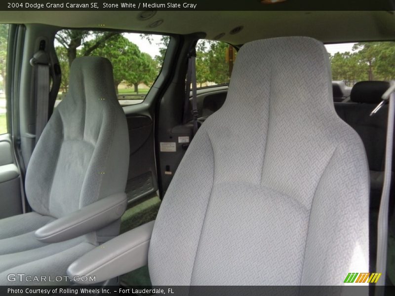 Stone White / Medium Slate Gray 2004 Dodge Grand Caravan SE