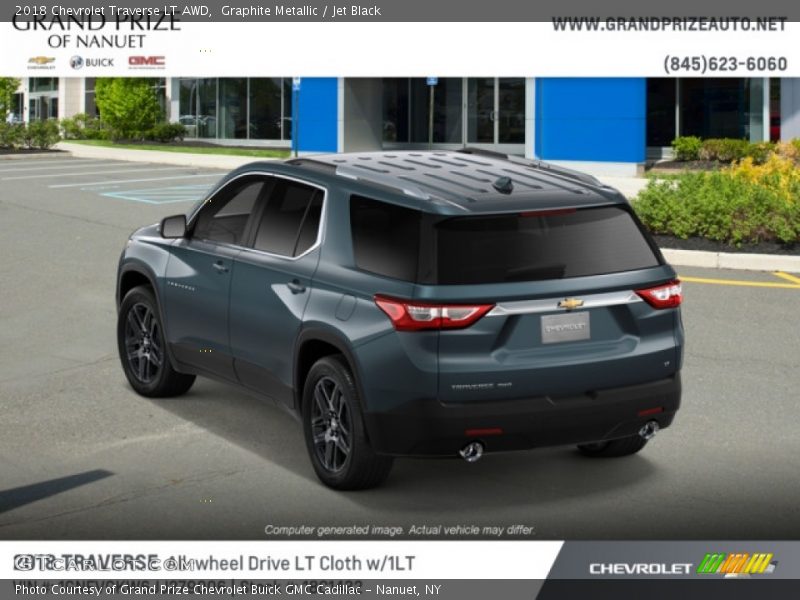 Graphite Metallic / Jet Black 2018 Chevrolet Traverse LT AWD
