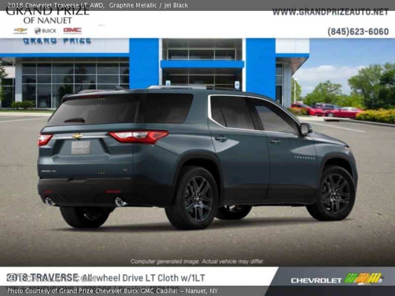 Graphite Metallic / Jet Black 2018 Chevrolet Traverse LT AWD