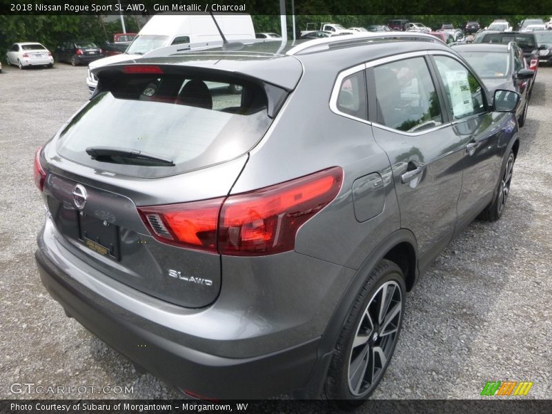 Gun Metallic / Charcoal 2018 Nissan Rogue Sport SL AWD