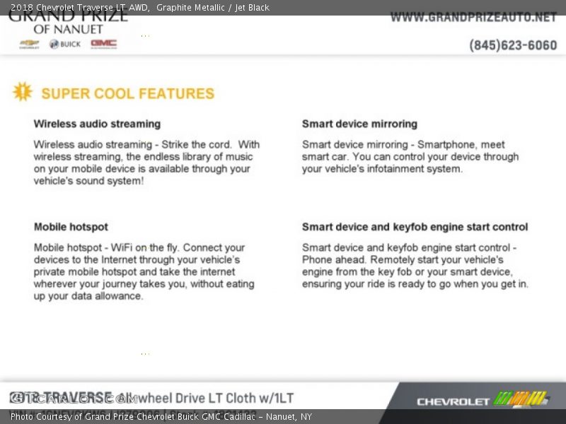 Graphite Metallic / Jet Black 2018 Chevrolet Traverse LT AWD