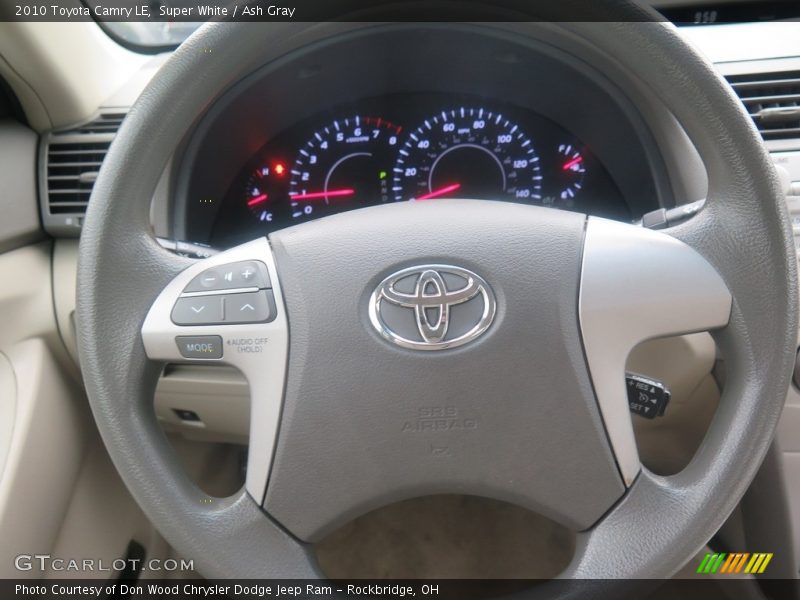 Super White / Ash Gray 2010 Toyota Camry LE