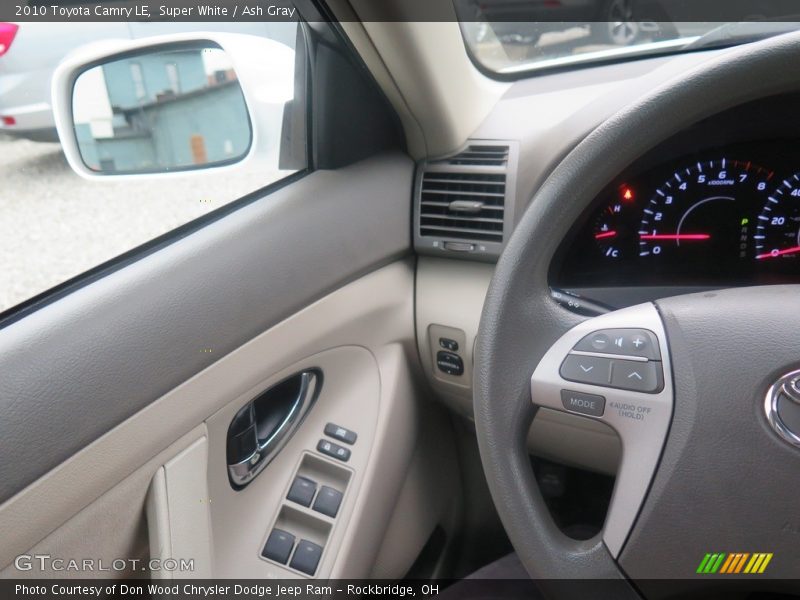 Super White / Ash Gray 2010 Toyota Camry LE