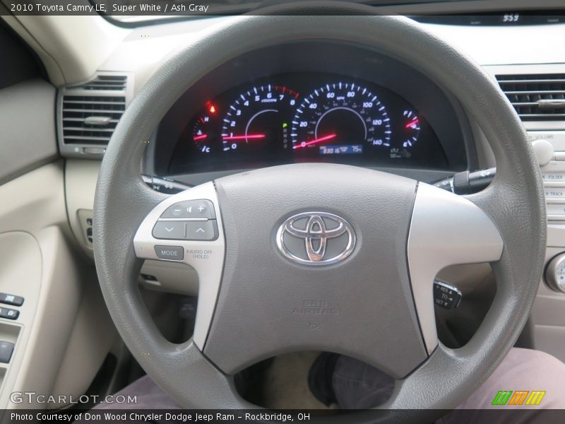 Super White / Ash Gray 2010 Toyota Camry LE